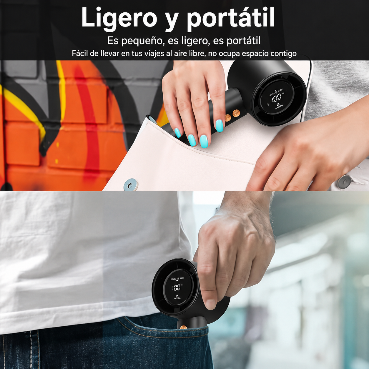 Mini Ventilador de Mano USB